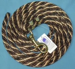 Nylon Lead Rope - Multi-Color 17 Nylon Lead Rope - Multi-Color -Royal Horse Outfitters 091049 nylon lead rope brown hair 02005 79494.1527294820