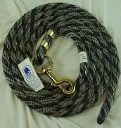 Nylon Lead Rope - Multi-Color 20 Nylon Lead Rope - Multi-Color -Royal Horse Outfitters 091057 nylon lead rope grey hair 70810 02958.1527294819