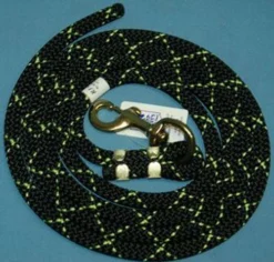 Nylon Lead Rope - 2 Color 10 Nylon Lead Rope - 2 Color -Royal Horse Outfitters 114408 010 nylon lead rope black lime 82211 75821.1537223146