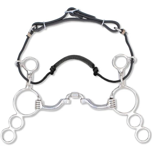 Myler 3-Ring Combination Sweet Iron Correctional Ported Barrel - MB 41PB - Level 2-3 3 Myler 3-Ring Combination Sweet Iron Correctional Ported Barrel - MB 41PB - Level 2-3