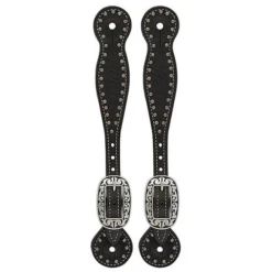 Weaver Leather Weaver Basketweave Floral Spot Thin Spur Straps