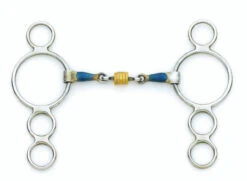 Centaur Roller Disk 3-Ring Gag Bit
