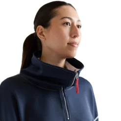 70 Degrees 5 Star Half Zip Scuba Top -Royal Horse Outfitters 5 star scuba half zip top navy detail collar 70 degrees 44326.1748987747