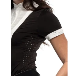 Goode Rider 5 Star SS Show Shirt -Royal Horse Outfitters 5 star show shirt black white side detail 18165 goode rider 04680.1748559632