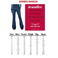 Kimes Ranch Jennifer High Rise Jeans -Royal Horse Outfitters Jennifer Size Chart 76346.1732917101
