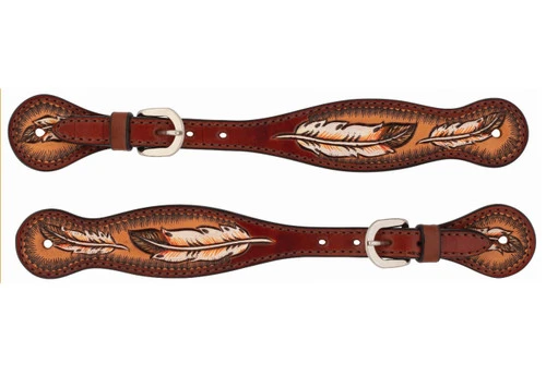 Turquoise Cross Coco Feather Spur Strap 3 Turquoise Cross Coco Feather Spur Strap