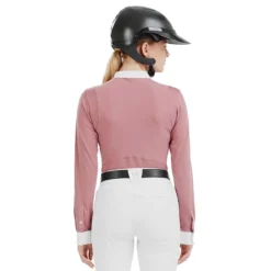 Horse Pilot Aerolight Long Sleeve Show Shirt -Royal Horse Outfitters aerolight LS competition shirt mesa pink back ALILS124 horse pilot 79546.1744830088
