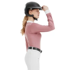 Horse Pilot Aerolight Long Sleeve Show Shirt -Royal Horse Outfitters aerolight LS competition shirt mesa pink side ALILS124 horse pilot 31313.1744830089