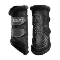 Stubben AirFlow Brushing Boots With Fleece -Royal Horse Outfitters airflow brushing boots with fleece medium black hero 24451 stubben 88798.1680630430