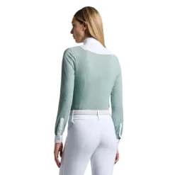 Cavalleria Toscana American Perforated Show Shirt 11 Cavalleria Toscana American Perforated Show Shirt -Royal Horse Outfitters american show shirt LS lt green back full CAD097 JF022 5Q00 CT 01014.1741723987