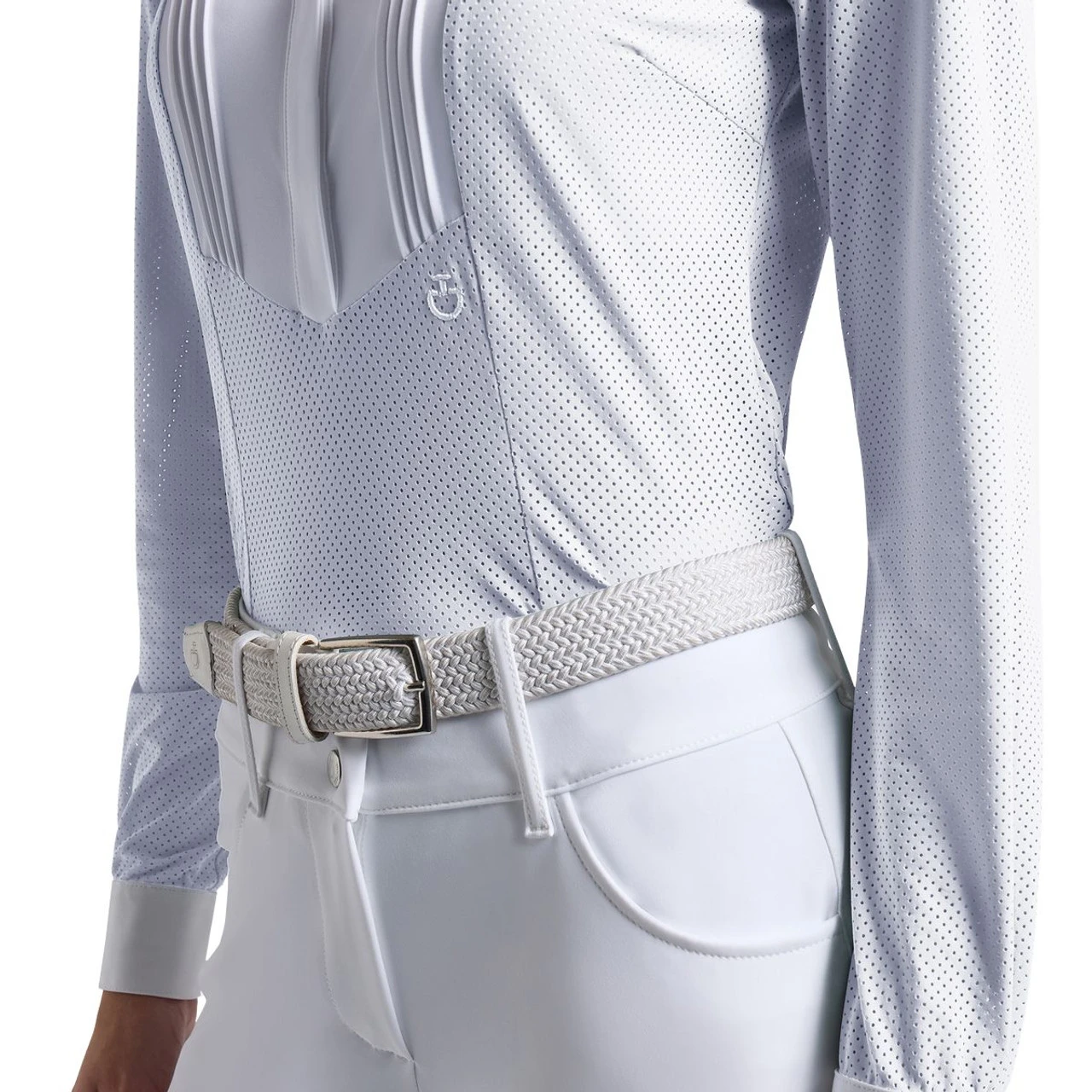 Cavalleria Toscana American Perforated Show Shirt 7 Cavalleria Toscana American Perforated Show Shirt - Image 5