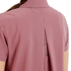 Horse Pilot Ariia Short Sleeve Polo -Royal Horse Outfitters ariia polo dk pink detail back ARI123 horse pilot 57625.1744839304