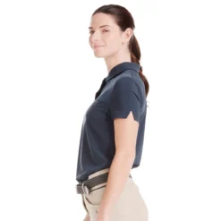 Horse Pilot Ariia Short Sleeve Polo -Royal Horse Outfitters ariia polo navy side ARI123 NAVY horse pilot 30424.1744839304