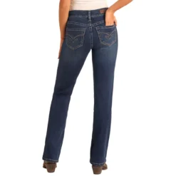 Rock & Roll Denim Arrow Embroidered Jeans