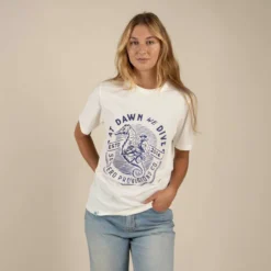 Sendero At Dawn We Dive T-Shirt 7 Sendero At Dawn We Dive T-Shirt -Royal Horse Outfitters at dawn we dive tee vntg wht front woman WE DIVE TEE sendero 49229.1742425827
