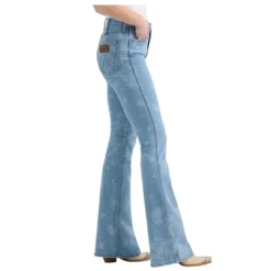 Wrangler Bailey High Rise Paisley Flare Jeans -Royal Horse Outfitters bailey HR flare paisley side 112359362 wrangler 32550.1735686562