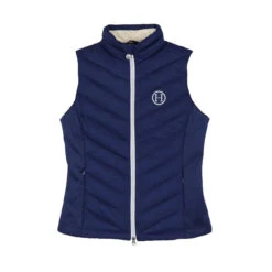 Harcour Balie Riding Vest -Royal Horse Outfitters balie vest navy front laydown harcour 48014.1728687859