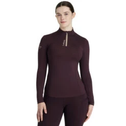 LeMieux Classique Base Layer AW25 -Royal Horse Outfitters baselayer damson front IT07156 lemieux 60509.1755647332