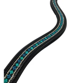 Black Oak Emerald City Curved Browband -Royal Horse Outfitters black oak emerald curved browband black kl select 71017.1668190820