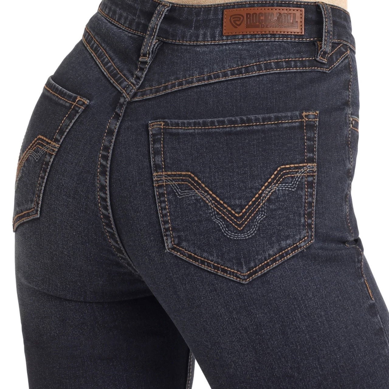 Rock & Roll Denim Snap Front Pocket Jeans 7 Rock & Roll Denim Snap Front Pocket Jeans - Image 5