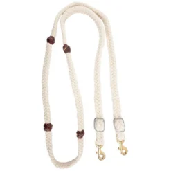 Blended Mohair Barrel Rein With Latigo Knots