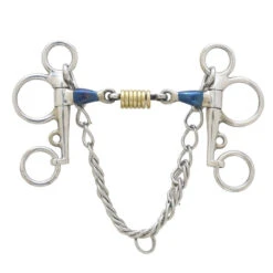 Centaur Blue Steel Brass Roller Disks Pelham