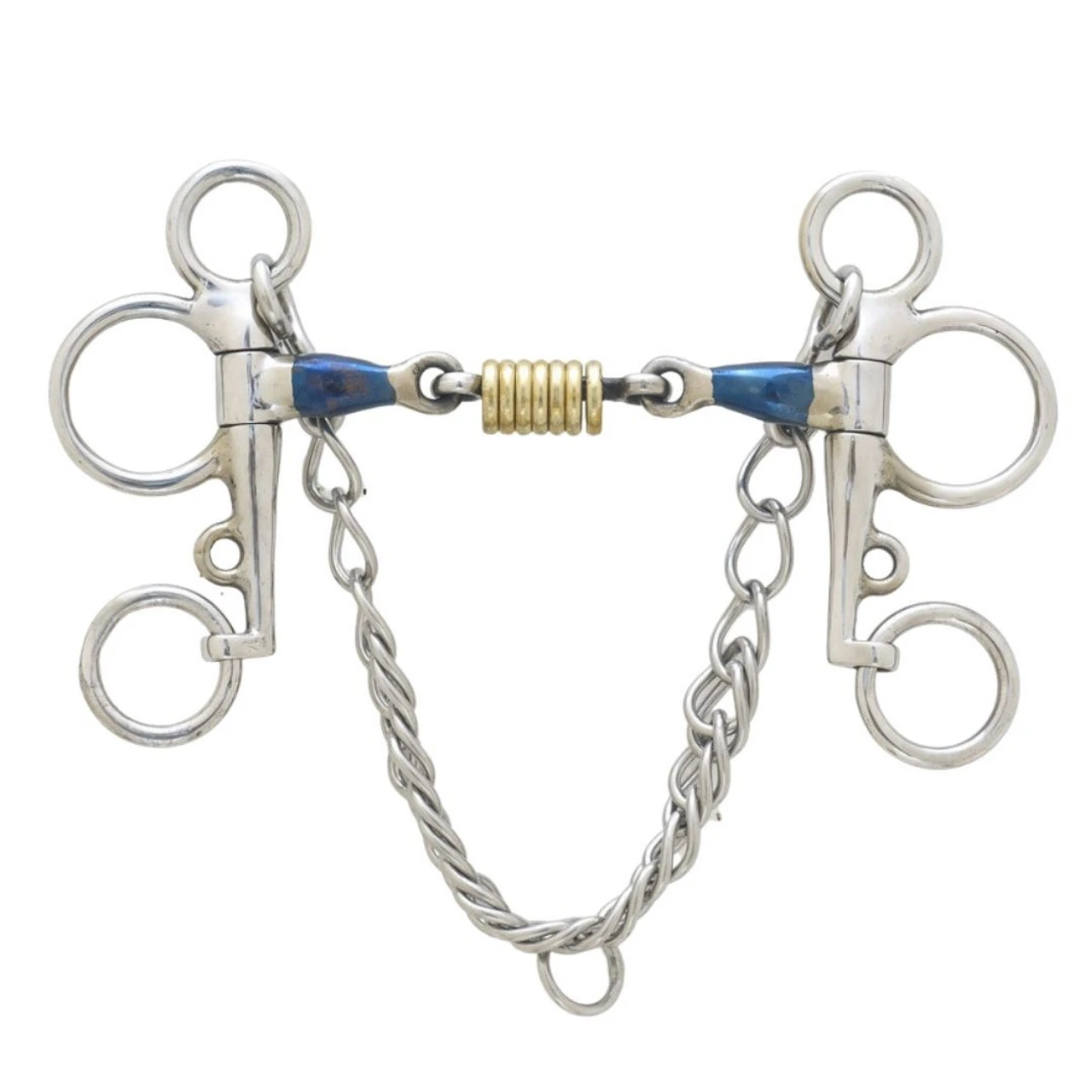 Centaur Blue Steel Brass Roller Disks Pelham 3 Centaur Blue Steel Brass Roller Disks Pelham