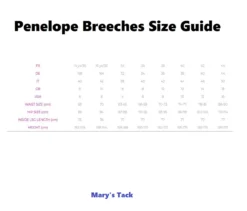 PÉNÉLOPE Pénélope Romy Breeches 13 PÉNÉLOPE Pénélope Romy Breeches -Royal Horse Outfitters breeches size guide penelope 82605.1736203264