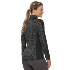 Kerrits Breeze Ice Fil Long Sleeve Shirt -Royal Horse Outfitters breeze ice fil ls shirt blk.bits back model 41038 kerrits 67737.1740184976