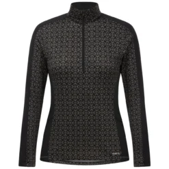 Kerrits Breeze Ice Fil Long Sleeve Shirt -Royal Horse Outfitters breeze ice fil ls shirt blk.bits front hero 41038 kerrits 87413.1740184973