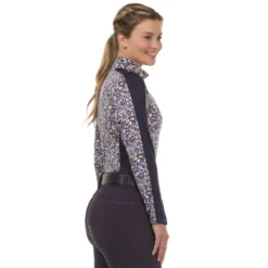 Kerrits Breeze Ice Fil Long Sleeve Shirt -Royal Horse Outfitters breeze ice fil ls shirt orchid side model 41038 kerrits 81834.1740184975