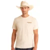 Panhandle Slim Buffalo Graphic Tee -Royal Horse Outfitters buffalo retro tee natural front male PU21T05776 panhandle 12489.1741052844