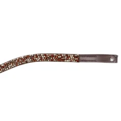 Kavalkade Button Curved Browband 11 Kavalkade Button Curved Browband -Royal Horse Outfitters button browband brown coffee 20218 kavalkade 76786.1682701450