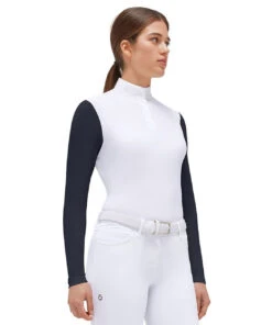 Cavalleria Toscana LS Jersey Mesh Button Polo