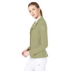 Vestrum Canberra Show Jacket | Pale Olive -Royal Horse Outfitters canberra show coat pale olive side W2005 65074 vestrum 39910.1747876908