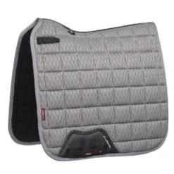 LeMieux Carbon Mesh Dressage Square Pad 18 LeMieux Carbon Mesh Dressage Square Pad -Royal Horse Outfitters carbon mesh air drsg grey side 6739 lemieux 75674.1636591638