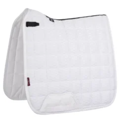 LeMieux Carbon Mesh Dressage Square Pad 19 LeMieux Carbon Mesh Dressage Square Pad -Royal Horse Outfitters carbon mesh air drsg white side 6739 lemieux 04933.1636591668