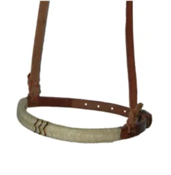 Buckaroo Leather Cavesson With Rawhide
