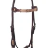 BLR Chevron Rawhide Brow Headstall 2 BLR Chevron Rawhide Brow Headstall -Royal Horse Outfitters chevron rawhide brow hs dark 2902 DK buffalo leather 32574.1647371093