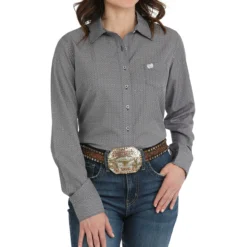 Cinch ArenaFlex Purple Geo LS Shirt