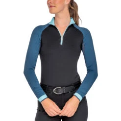 Kastel Denmark Color Block 1/4 Zip LS Shirt