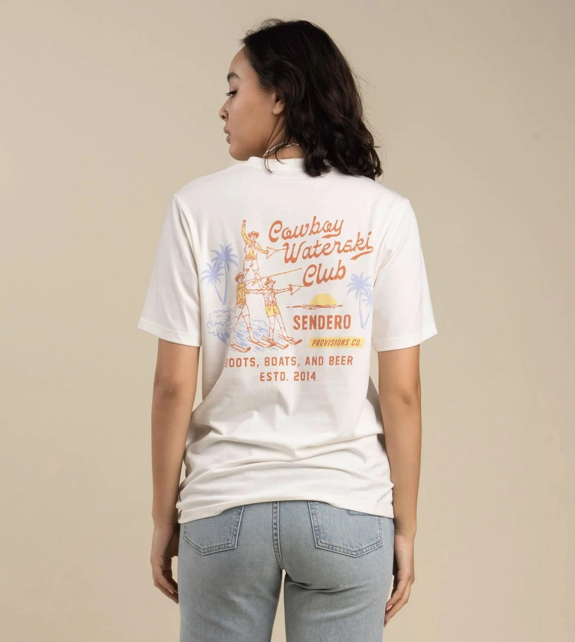 Sendero Cowboy Waterski Club T-Shirt 5 Sendero Cowboy Waterski Club T-Shirt - Image 3