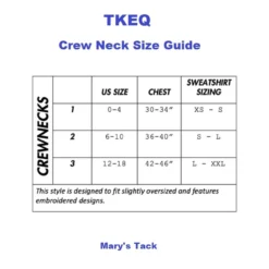 TKEQ Pony Up Burgundy Crew Sweatshirt 7 TKEQ Pony Up Burgundy Crew Sweatshirt -Royal Horse Outfitters crewneck size guide tkeq 13921.1730214993