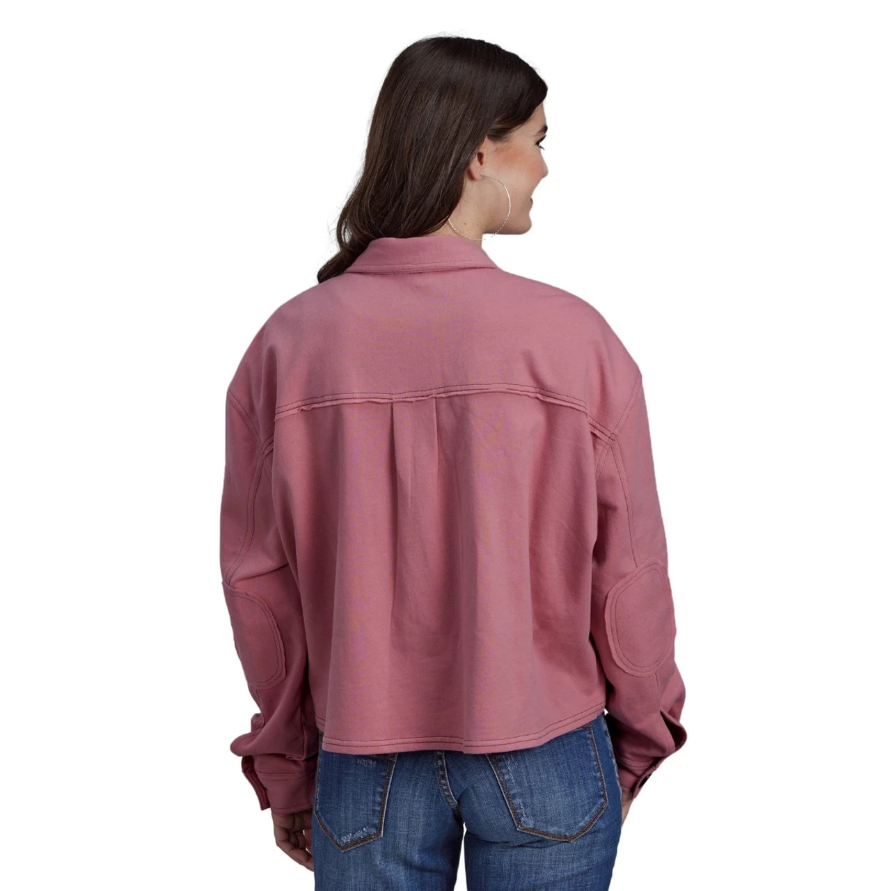 Roper Cropped Button Fleece Shirt 4 Roper Cropped Button Fleece Shirt - Image 2