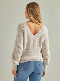 Wrangler Retro Deep V-Neck Sweater