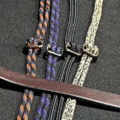 In Horse We Trust Draw Reins 20 In Horse We Trust Draw Reins -Royal Horse Outfitters draw reins havanna leather with colors in horse we trust 30435.1649435492