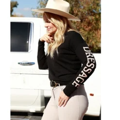 Kastel Denmark Dressage Sweater 10 Kastel Denmark Dressage Sweater -Royal Horse Outfitters dressage sweater black rose lifestyle SWH24BD kastel denmark 14173.1731543327