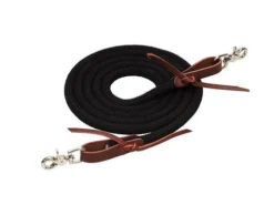 Weaver Leather Weaver EcoLuxe Round Trail Rein 8 Weaver Leather Weaver EcoLuxe Round Trail Rein -Royal Horse Outfitters ecoluxe round trail rein black 353260810 weaver 27422.1673322920