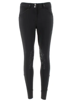 PÉNÉLOPE Pénélope Elegance Knee Patch Breeches -Royal Horse Outfitters elegance breech black front penelope 27243.1733449629