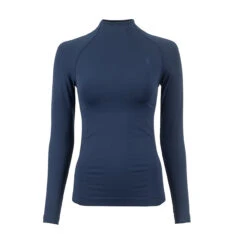 Cavallo CavalEmica Seamless Shirt -Royal Horse Outfitters emica seamless stand up collar night blue front 004295 cavallo 29141.1729035203